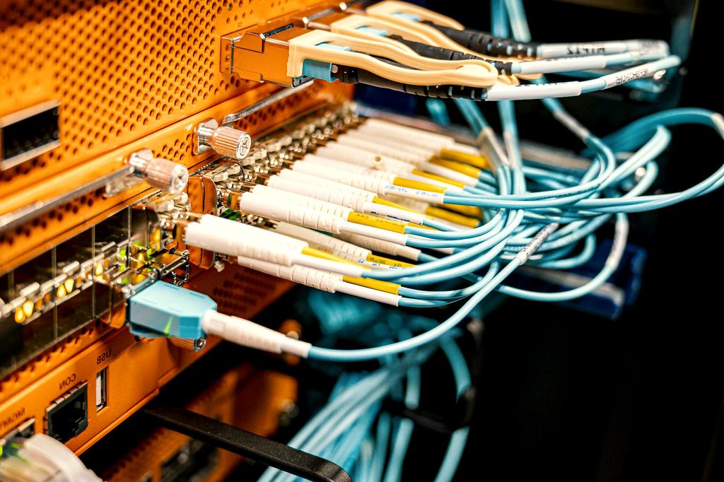 Cloud server racks in a data center
